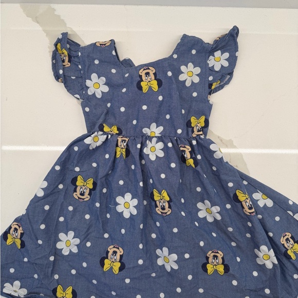 Blue Kids Dress with Minnie Mouse Print - Picture 1 of 1